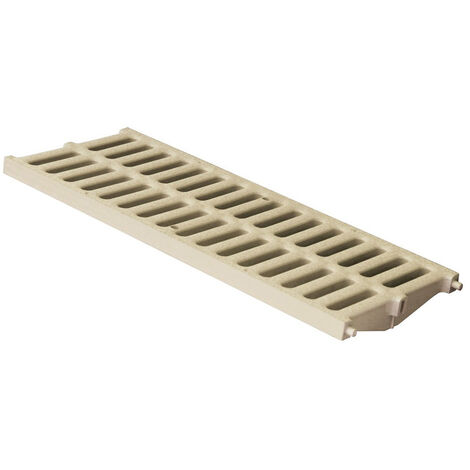 First Plast – Grille légère pour caniveau de douche 200 x 500 mm – PVC anti-choc 23,00 KN – Classe de charge A15 – Drainage efficace pour zones piétonnes