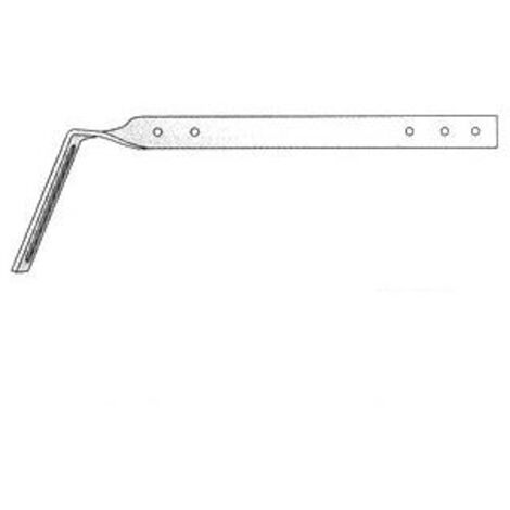 First Plast – Hampe chantournée 250 mm pour profilés de gouttière PVC 25/33 mm – Résistance extrême aux intempéries – Non inflammable et diélectrique
