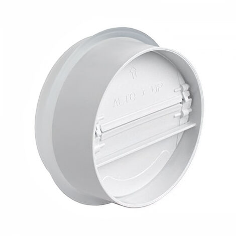 First Plast – Manchon avec clapet anti-retour Ø100 à Ø110 – PVC blanc pour canalisations aspirantes – Protection contre les retours d'eau