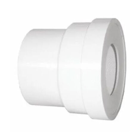 First Plast – Raccord d'évacuation PVC Ø100 Mâle Femelle – Sortie droite – Résistance à l'humidité et aux produits chimiques – Installation neuve ou rénovation