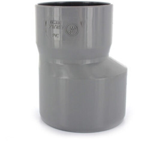 First Plast – Réduction PVC excentrée Mâle Femelle 80/63 mm – Raccord à coller pour évacuation eaux usées – Matériau PVC haute performance