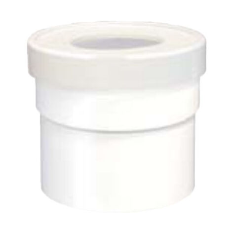 First Plast – Raccord d'évacuation PVC femelle femelle Ø100 – Sortie droite – Installation simplifiée avec joint d'étanchéité – Pour réseaux d'eaux usées