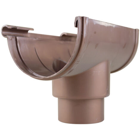 First Plast – Raccord naissance centrale PVC 25 sortie Ø80-100 mm – Aspect cuivre – Résistant aux intempéries – Système BI-SYSTEM facile à monter