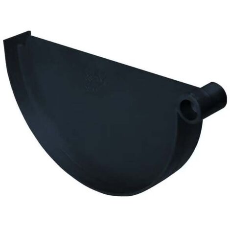 First Plast – Raccord pour gouttière PVC 25 – Couleur anthracite – Résistant aux UV et intempéries – Longévité optimale