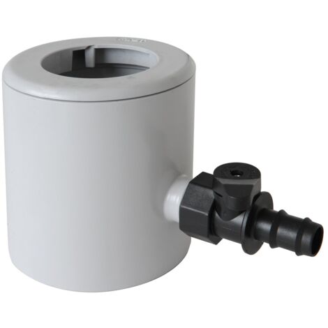 First Plast RAPF186N Recuperatore Acqua Piovana con Parafoglie e Valvola Portagomma, Grigio
