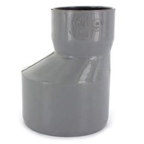 First Plast – Réduction excentrée Mâle Femelle Ø100x50 mm – Raccord PVC pour évacuation eaux usées – Conformité NF – Taux d'expansion 800%