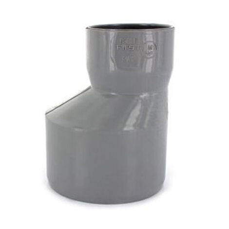 First Plast – Réduction excentrée Mâle Femelle Ø100x50 mm – Raccord PVC pour évacuation eaux usées – Conformité NF – Taux d'expansion 800%