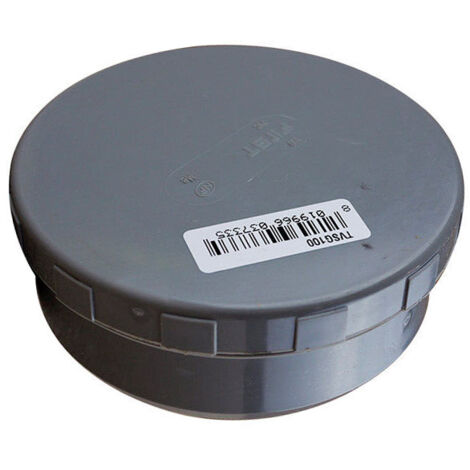 First Plast – Tampon de visite en PVC pour évacuation Ø100mm – Compatible réseaux sanitaires – Installation conforme NF DTU 60.32/60.33