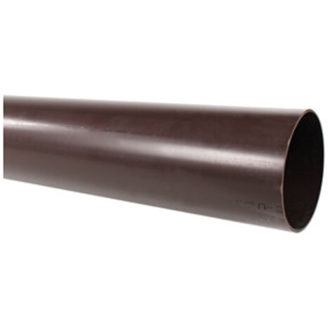 First Plast – Tube de descente gouttière 50mm – Longueur 4 mètres – Coloris marron – Raccord PVC pour naissance 16