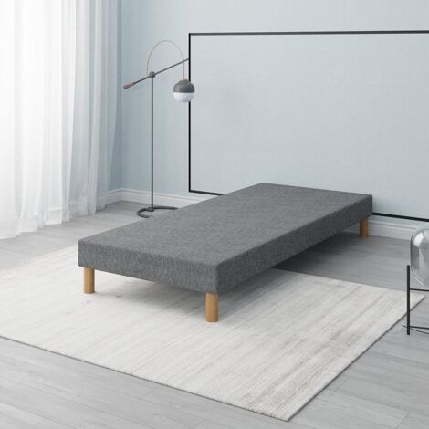 First Sommier 120x190 Tapissier Gris