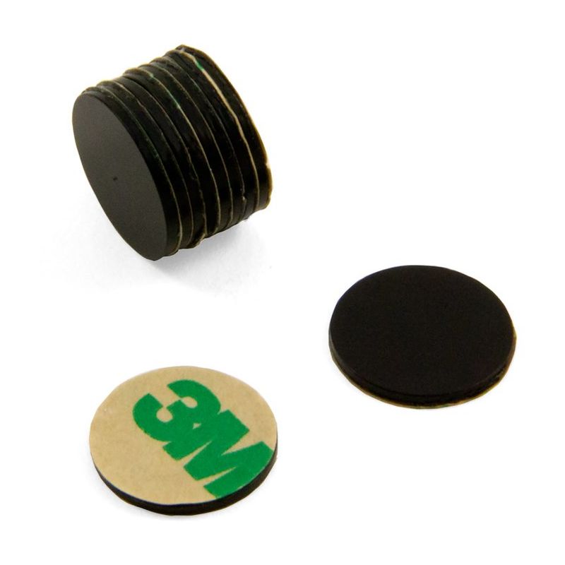 Image of Adesivo N42 Black Epossy Magnet Per Arti, Artigianato, Produzione Di Modelli, Fai -Da -Te, Hobby, Ufficio e Casa - 15Mm Dia x 1Mm - 1,1kg Di Tiro