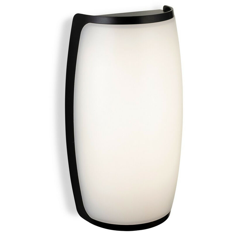 Firstlight Products - Firstlight Apollo led Resin Wall Light Black with White Polycarbonate Diffuser IP54