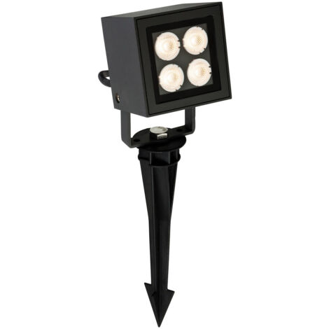 Firstlight - Applique murale d'extérieur à 4 ampoules LED & Spike Spot Graphite IP54