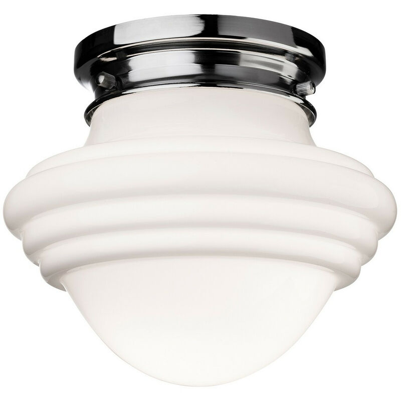 

Art - 1 luz empotrada Cromado, vidrio blanco opalino, E27 - Firstlight