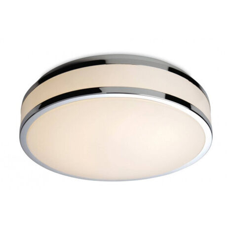 Firstlight Atlantis - Diffuseur blanc rond de plafonnier affleurant de salle de bains de LED, garniture IP44 de chrome