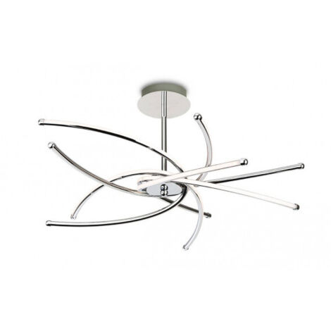 Firstlight Caprice - Semi-plafonnier LED intégré Chrome
