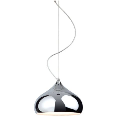 Firstlight Carla - Suspension de plafond à 1 ampoule en chrome, E27