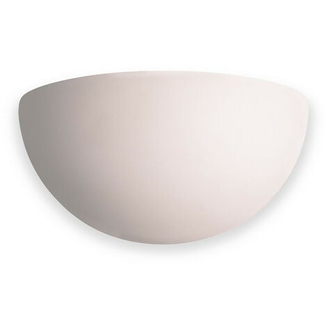 Firstlight Ceramic - 1 Light Ceramic Indoor Wall Uplighter - 100W Unglazed, E27