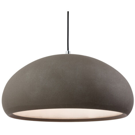 Firstlight Costa - Suspension de plafond à 1 ampoule en forme de dôme, béton de sable rugueux, E27