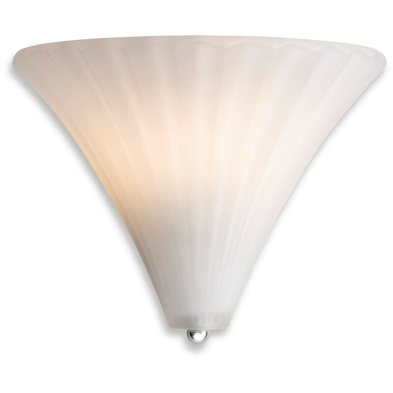 

Firstlight Dawn Lámpara de pared Uplighter Glass Opal White Glass
