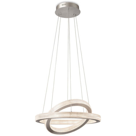 Firstlight Diamond Suspension LED Aluminium avec Diffuseur Prismatique