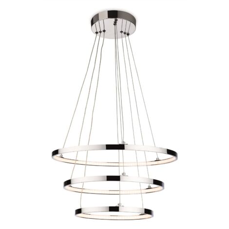 Firstlight Esprit - Suspension de plafond LED intégrée Chrome