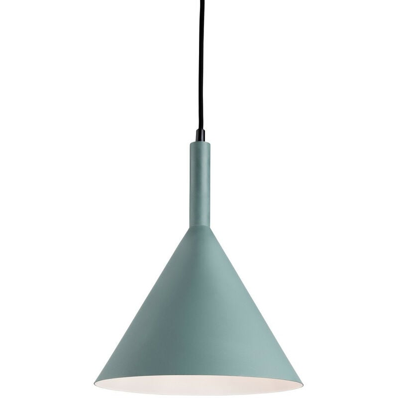 

Firstlight Everest - 1 lámpara colgante de techo tipo domo verde con interior blanco, E27