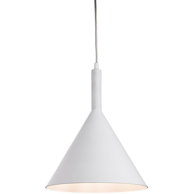 Image of Firstlight Products - Firstlight Everest - Lampadario a Soffitto a 1 Luce Cupola Bianca con Interno Bianco, attacco E27