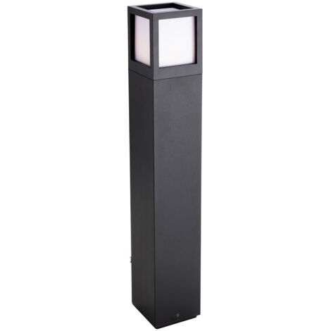 Firstlight Evo - Borne lumineuse d'extérieur à 1 ampoule LED Graphite IP54