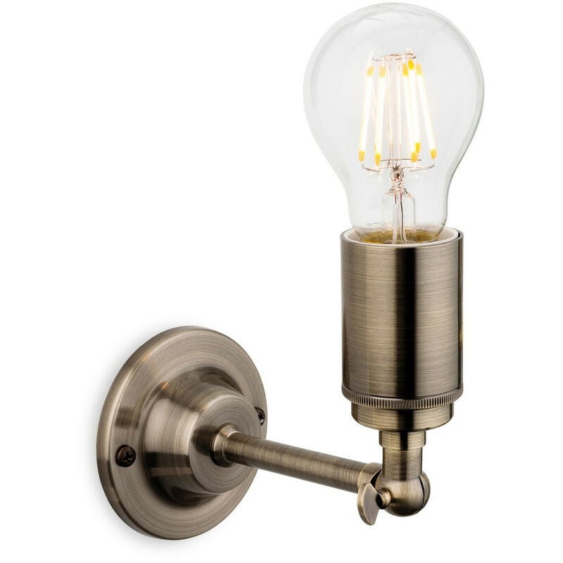 

Firstlight Indy - 1 luz, lámpara de pared con vela para interior, latón antiguo, E27