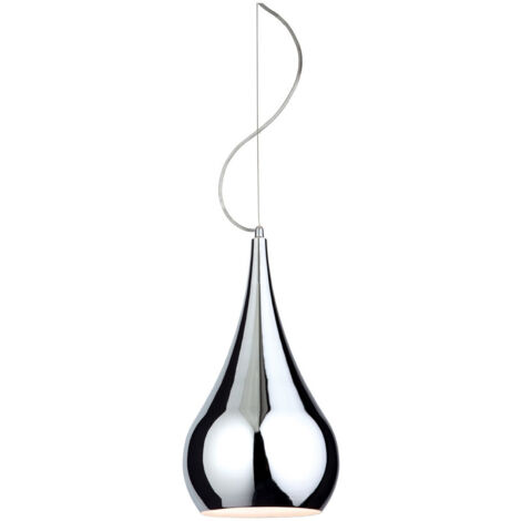 Firstlight Jasmin - Suspension de plafond à 1 ampoule en chrome, E27