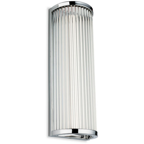 Firstlight Jewel - Applique murale à LED intégrée pour salle de bain Chrome avec tiges en verre transparent IP44
