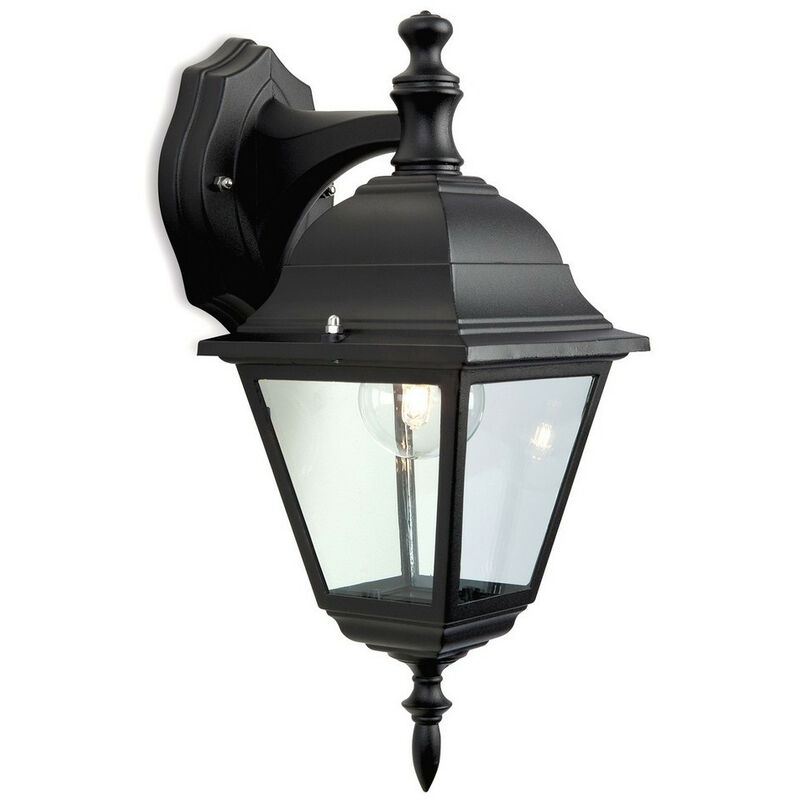 Firstlight - Lanterna 1 Luce da Esterno 4 Pannelli - Downlight Nero IP43, E27