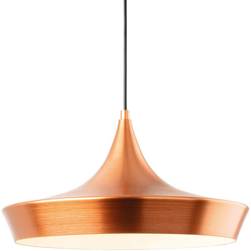 Leo Dome Pendant Light Brushed Copper - Firstlight