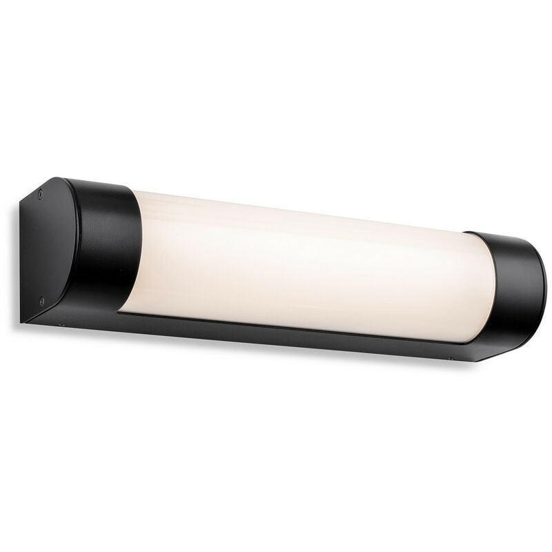 

Firstlight Lima Aplique LED para baño 300mm Negro con Difusor Opal IP44