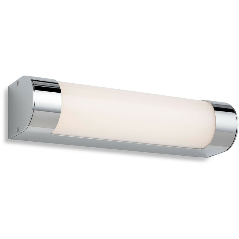 Lima Bathroom LED Wall Light 300mm Chrome with Opal Diffuser IP44 - Firstlight
