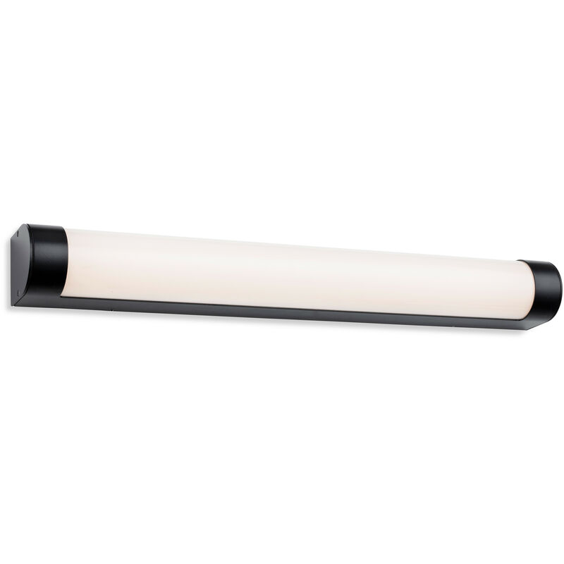 Firstlight - Lima Bathroom LED Wall Light 600mm Black with Opal Diffuser IP44