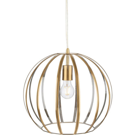 Firstlight Lincoln Suspension Laiton Antique avec Verre Clair