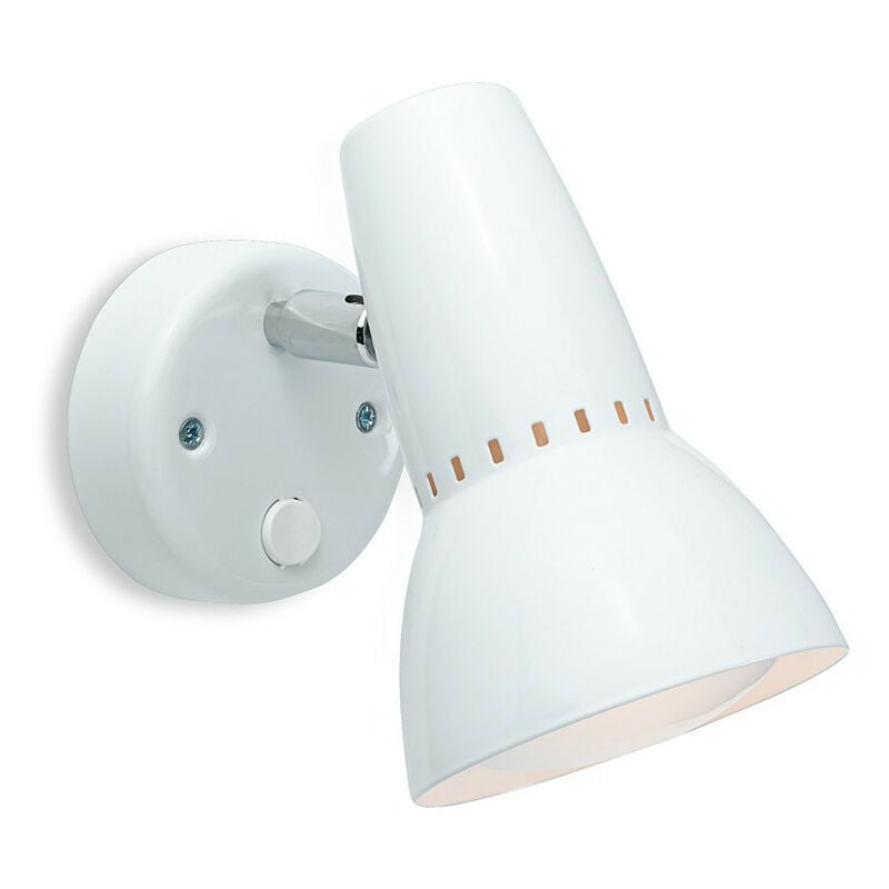 Firstlight Lynx - Faretto 1 Luce 100 Singolo Interruttore Bianco