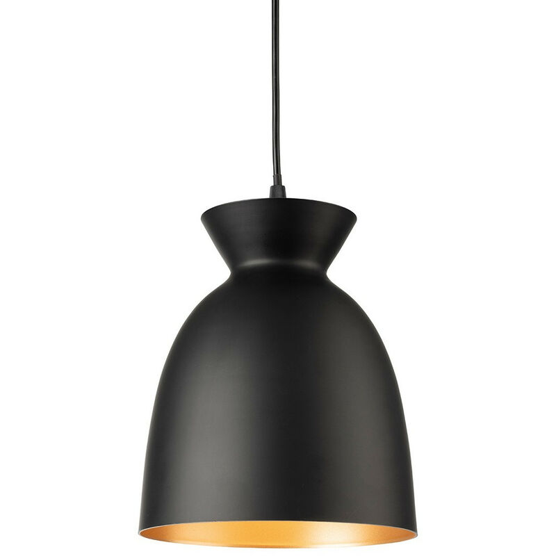 

Maisie Lámpara colgante domo Negro - Firstlight