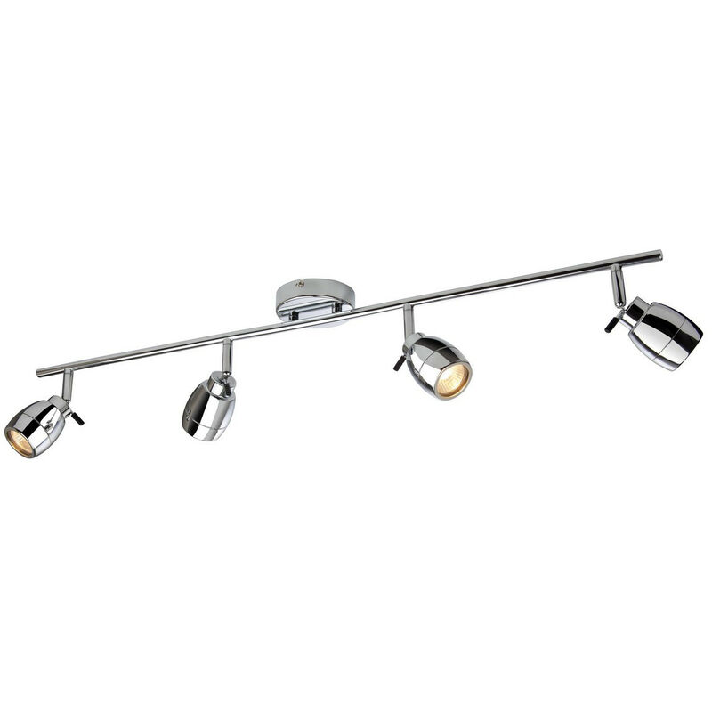 Firstlight Marine - 4 Faretti Luce Bar Plafoniera Bagno Cromo IP44, GU10