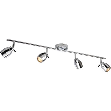 Firstlight Marine - 4 Light Spotlights Bar Bathroom Ceiling Light Chrome IP44, GU10