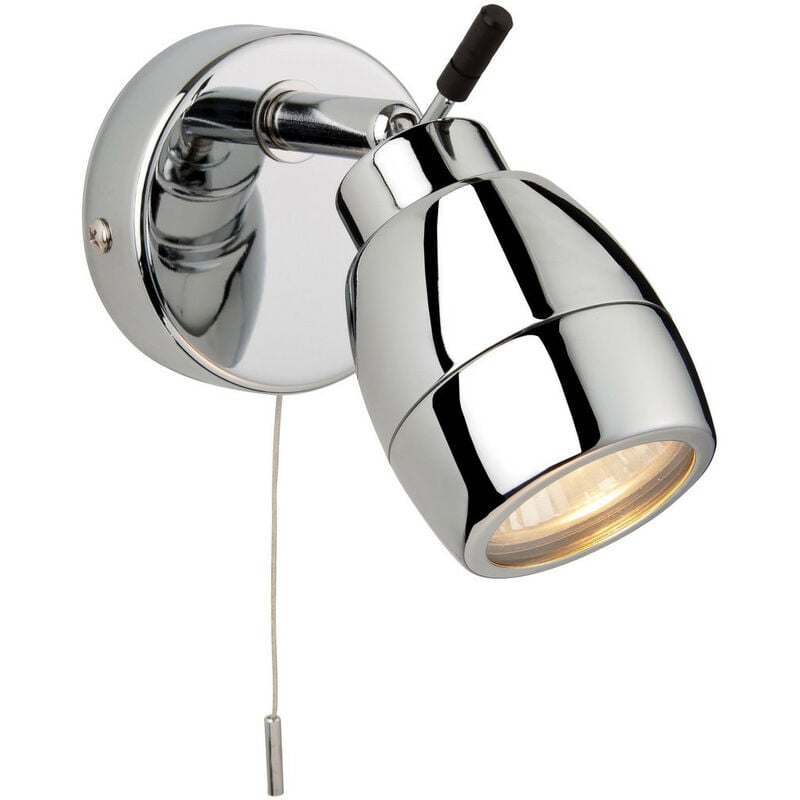 Firstlight Marine - Faretto da soffitto per bagno a 1 luce con interruttore singolo cromato IP44, GU10