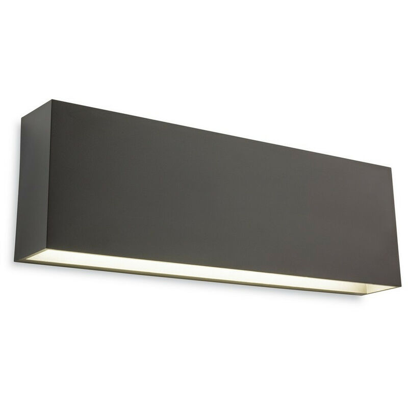 Midas Outdoor Integrated LED Down Light Rectangle Graphite IP65 - Firstlight