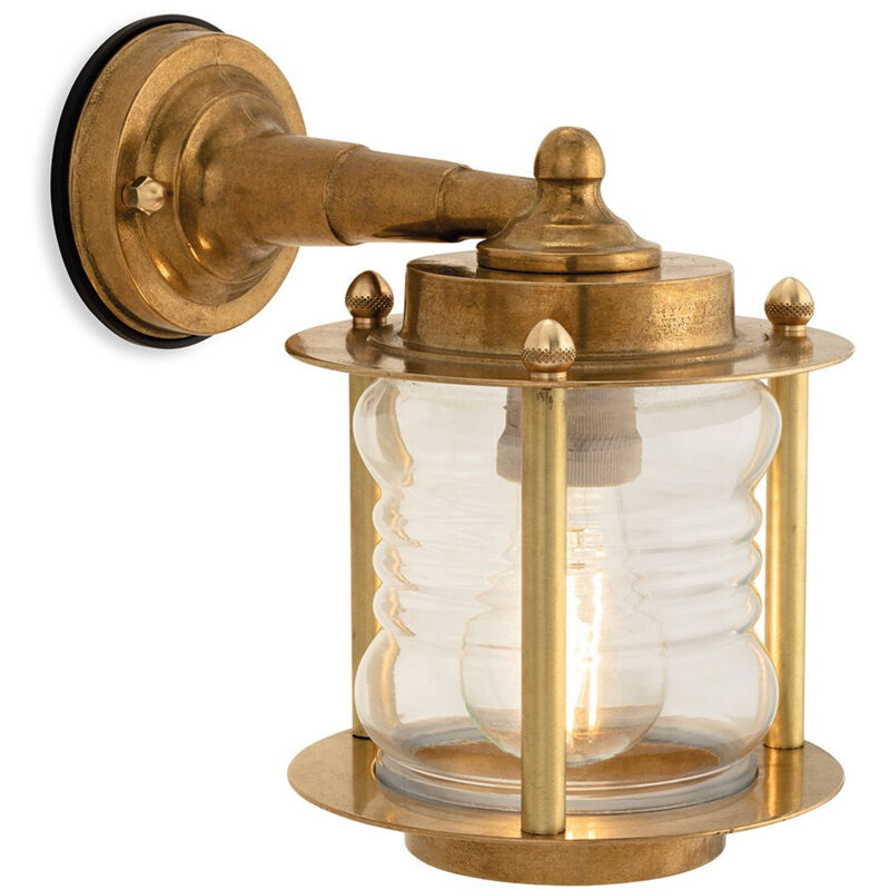 Firstlight Products - Firstlight Nautic Applique Murale Laiton avec Verre Clair IP23 Firstlight Products - Firstlight Nautic Applique Murale Laiton avec Verre Clair IP23