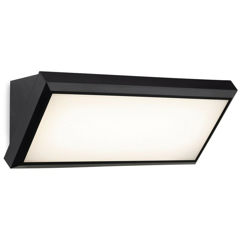 Firstlight Products - Firstlight Nitro led Resin Wall Light Black with White Polycarbonate Diffuser IP65