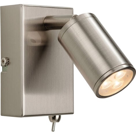 FIRSTLIGHT PRODUCTS Firstlight Orion - LED 3 Light Indoor Wall Spotlight (Switched) Brushed Steel