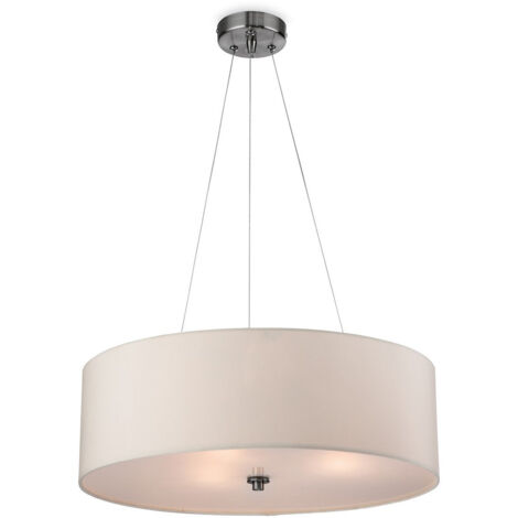 Firstlight Phoenix - Luminaire suspendu rond à 3 ampoules crème, E27