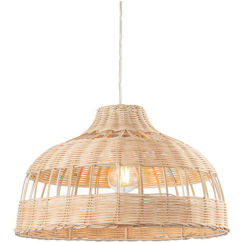 

Firstlight Rattan Lámpara colgante domo de ratán natural