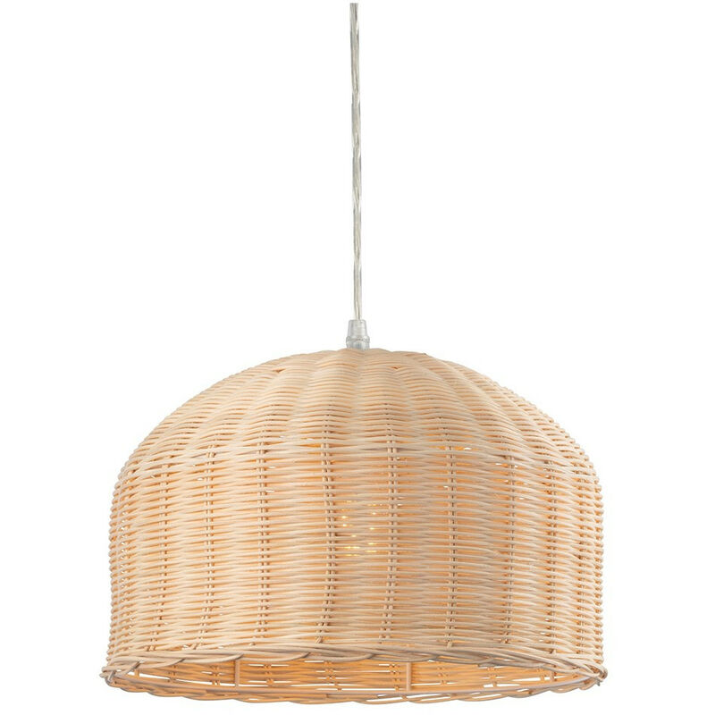 

Firstlight Rattan Lámpara colgante domo de ratán natural